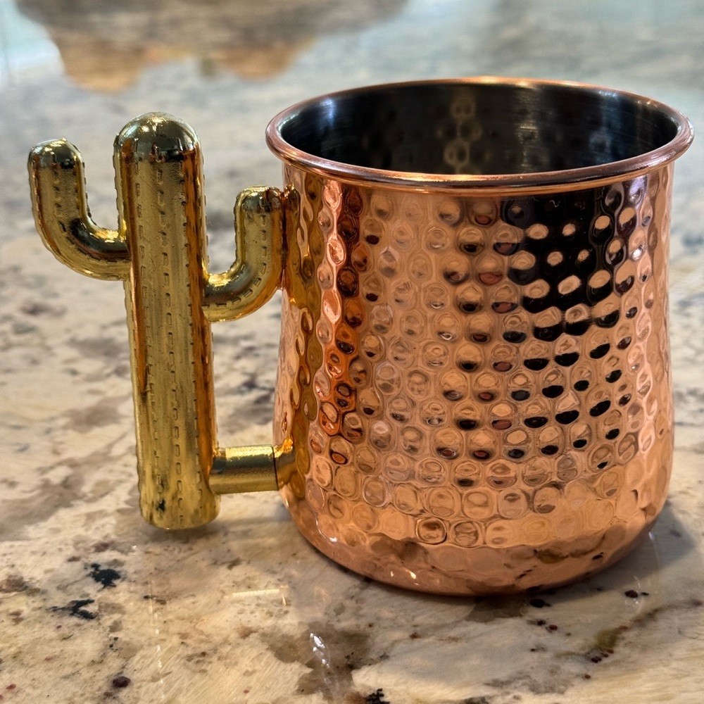 2~Moscow mule copper mugs/cups.  Barely used.
